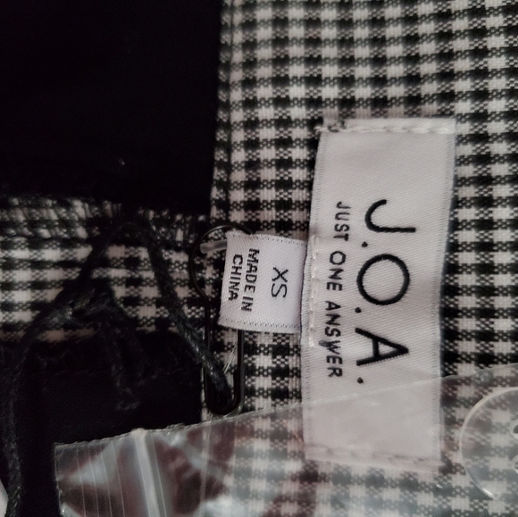 J.O.A black&white striped Sz XS pants - Picture 8 of 8